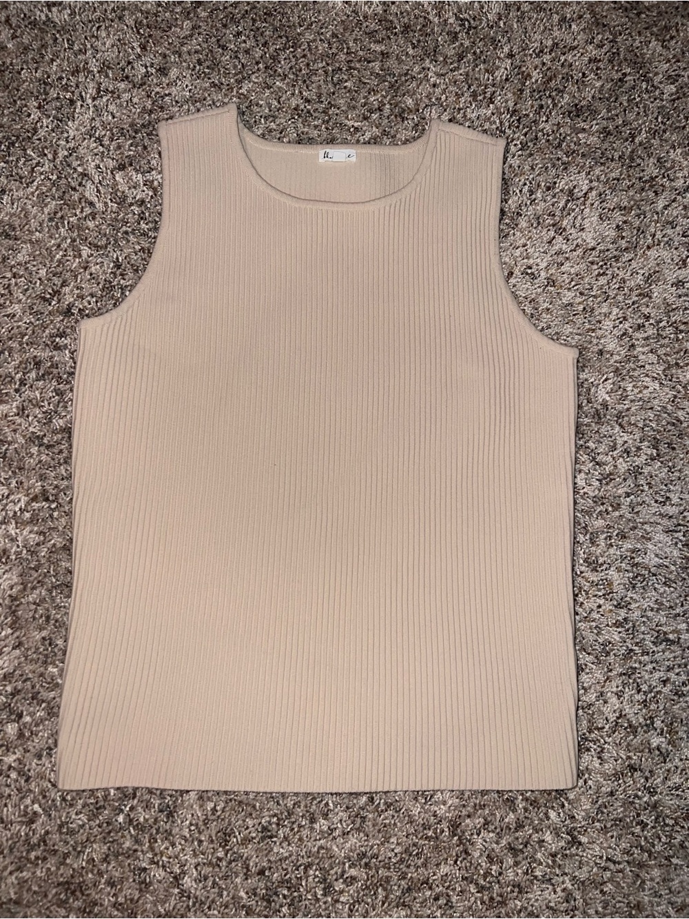 Buckle Women's Ribbed Crewneck Sweater Tank - Cream